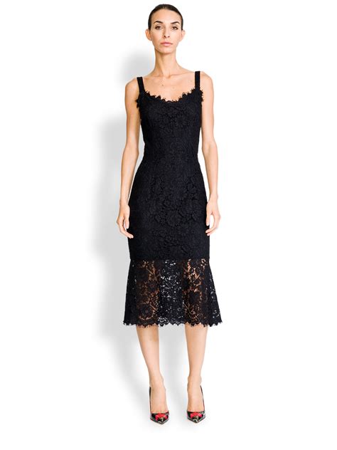 dolce gabbana black dress|dolce and gabbana sorrento lace.